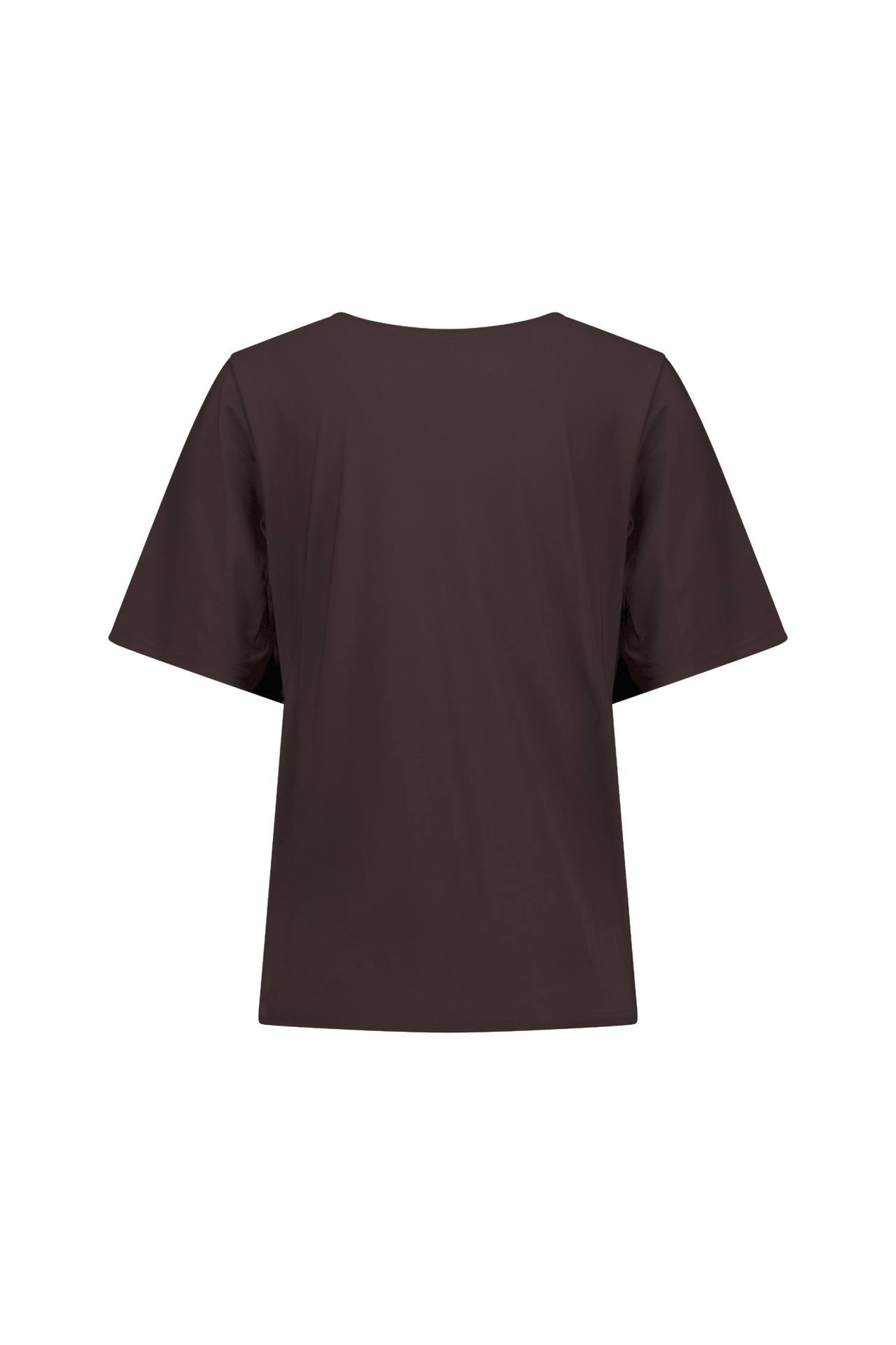 Studio Anneloes Vicky Shirt, espressokleurig damesshirt